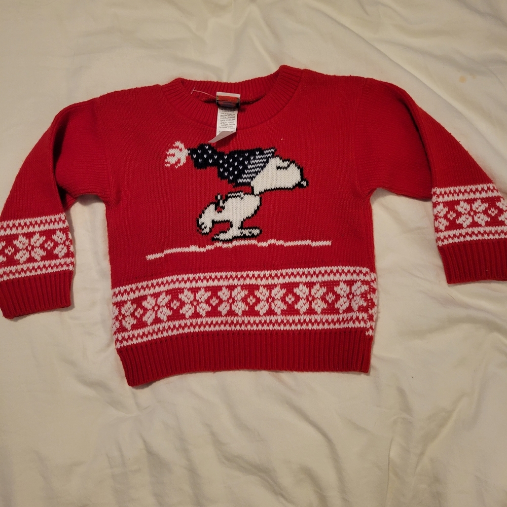 Vintage Snoopy Winter Sweater